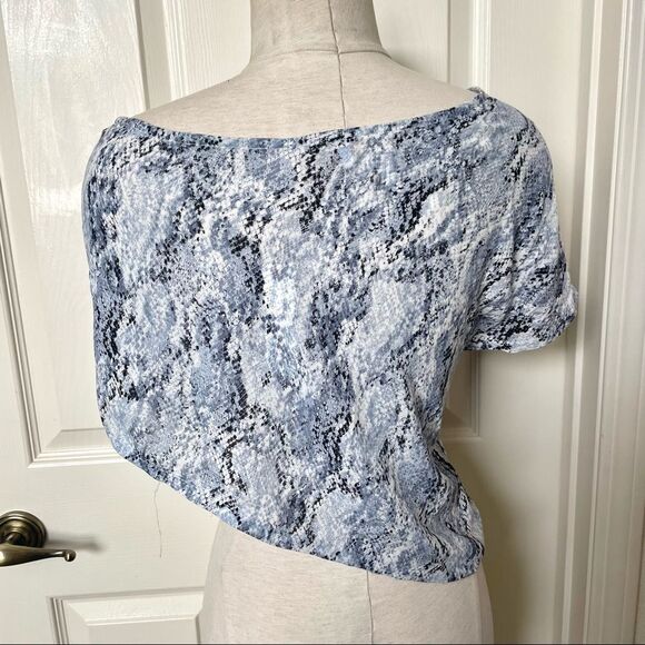 Olivaceous blue snake one shoulder top NWT - Picture 2 of 10